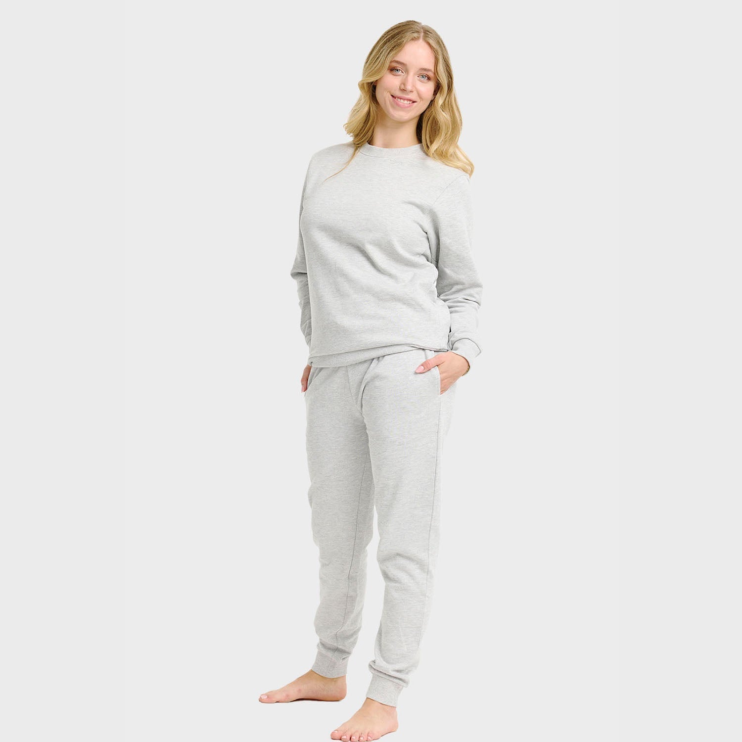 Grått sweatset – Dam